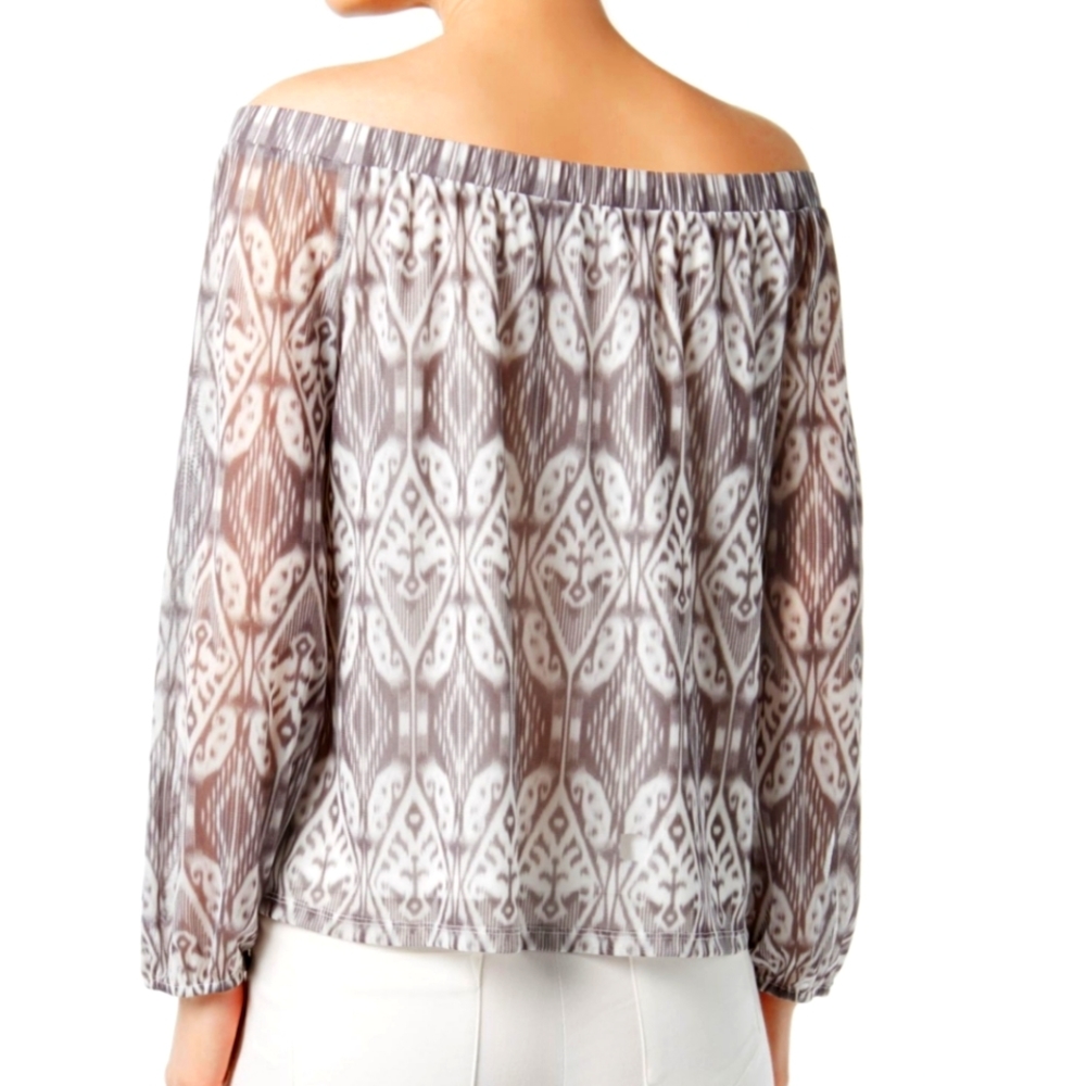 INC Off the Shoulder Split Sleeve Peasant Blouse - Picture 2 of 9